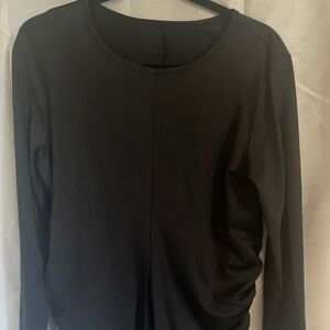 Women’s SHEIN Maternity Black Ruched Side Tee & Leggings Size L